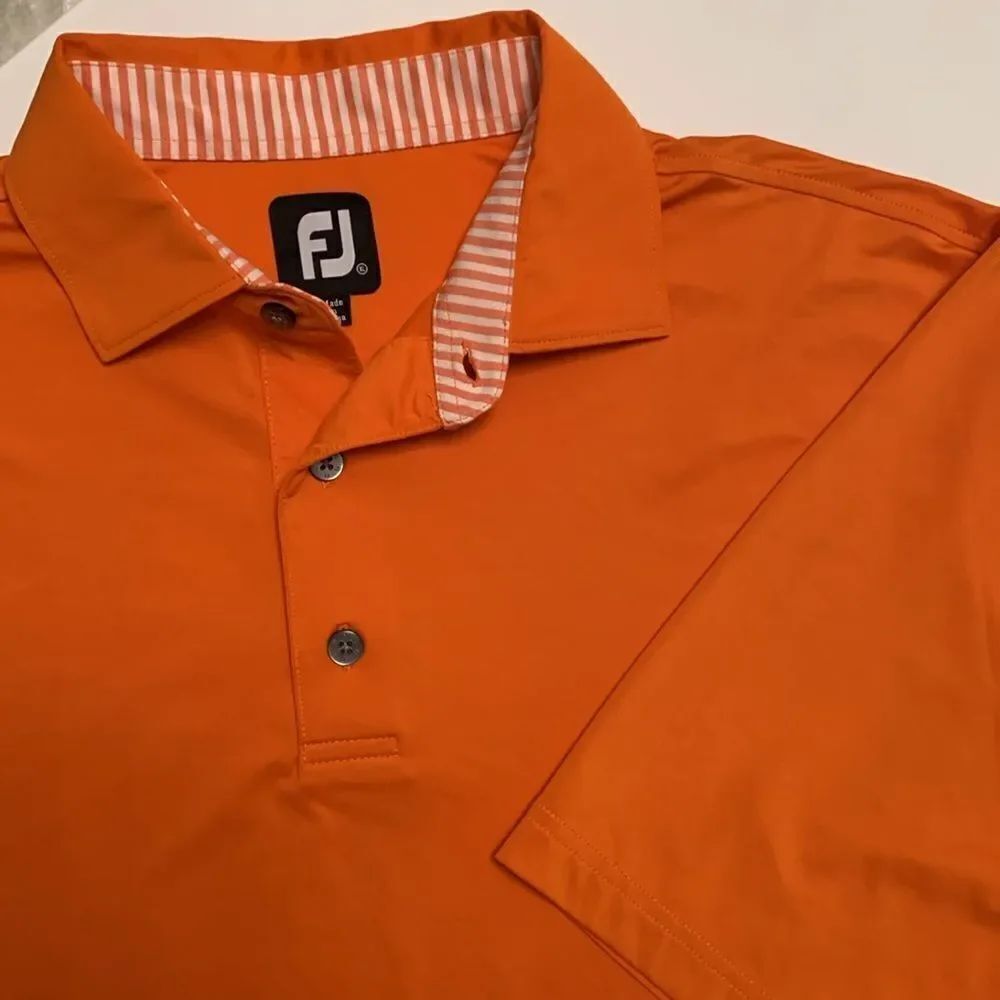 FootJoy Men's Clemson Orange Golf Polo Shirt Collared Size XL